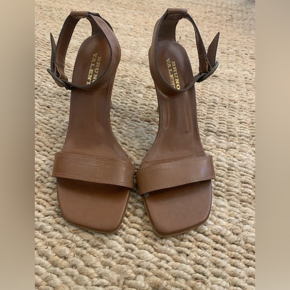 Brown stiletto sandals - size 7 - Picture 1 of 6